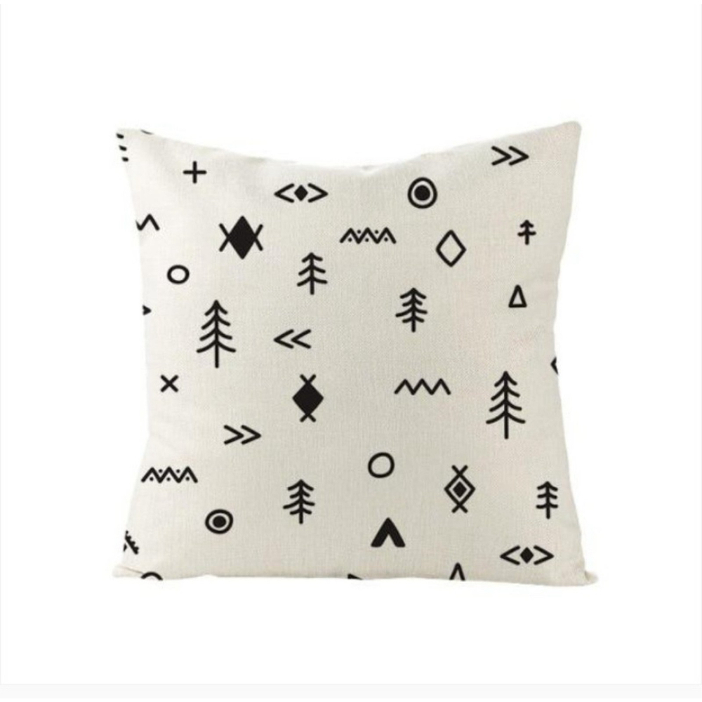 Abstract Bohemian Pattern Pillow Cover